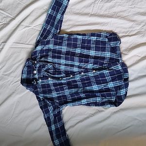 Chaps flannel blue shirt